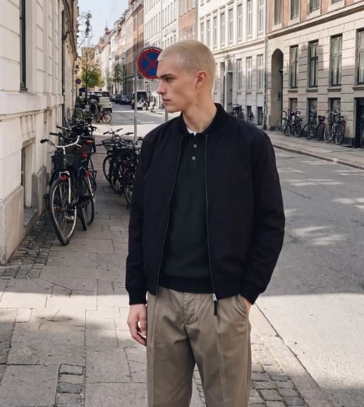 Jack & Jones Erkek JPRBLAJOSH BOMBER SİYAH CEKET - 12301234 - Jack & Jones - 12301234-S