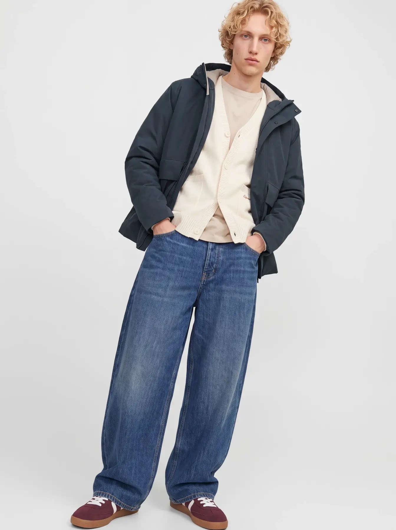 Jack & Jones Erkek Jprblamoon Waterproof Lacivert Mont - 12301654  - Jack & Jones - 12301654 - L