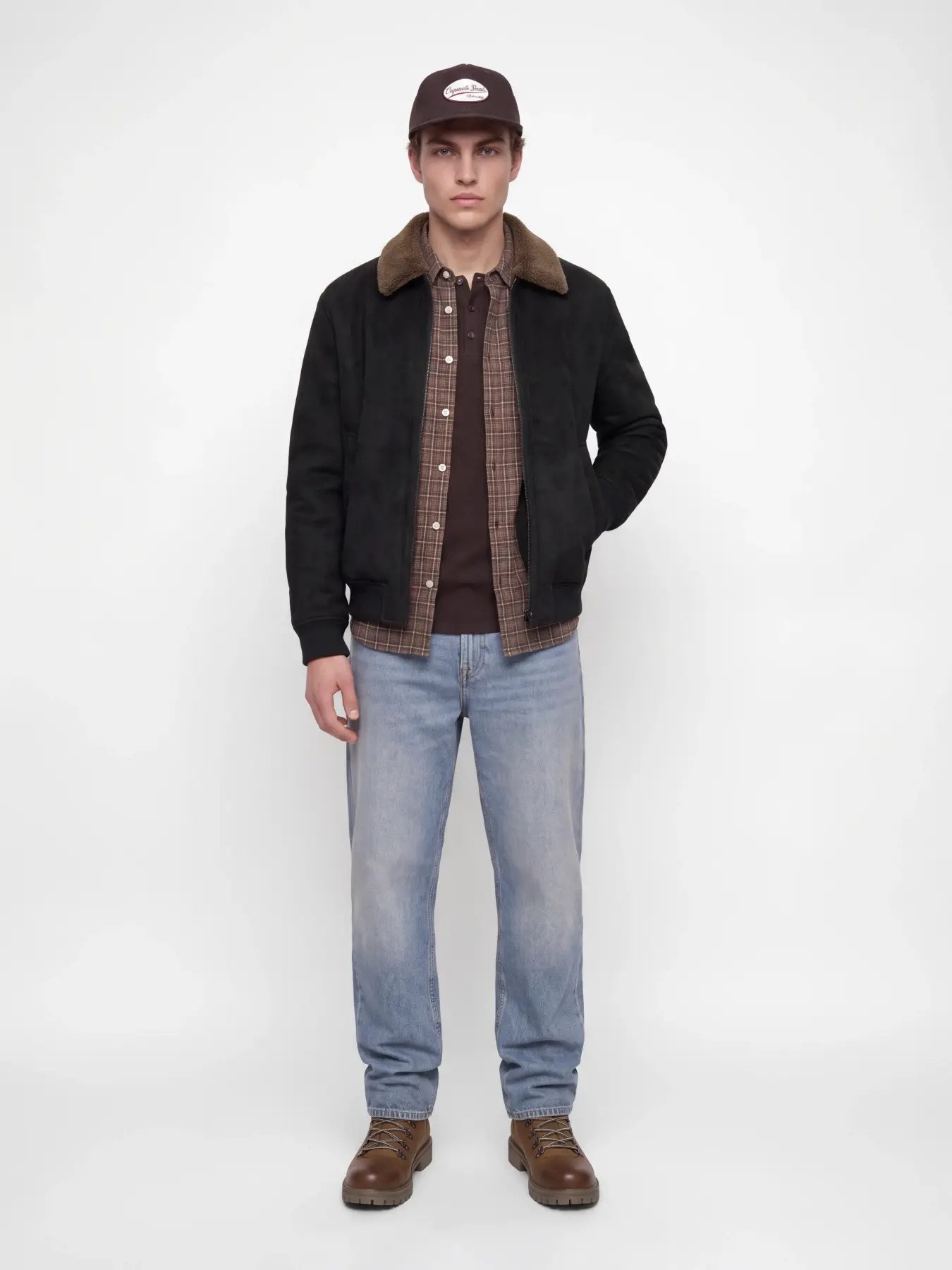 Jack & Jones Erkek Jprbluluke Süet Siyah Ceket - 12282444  - Jack & Jones - 12282444 - S