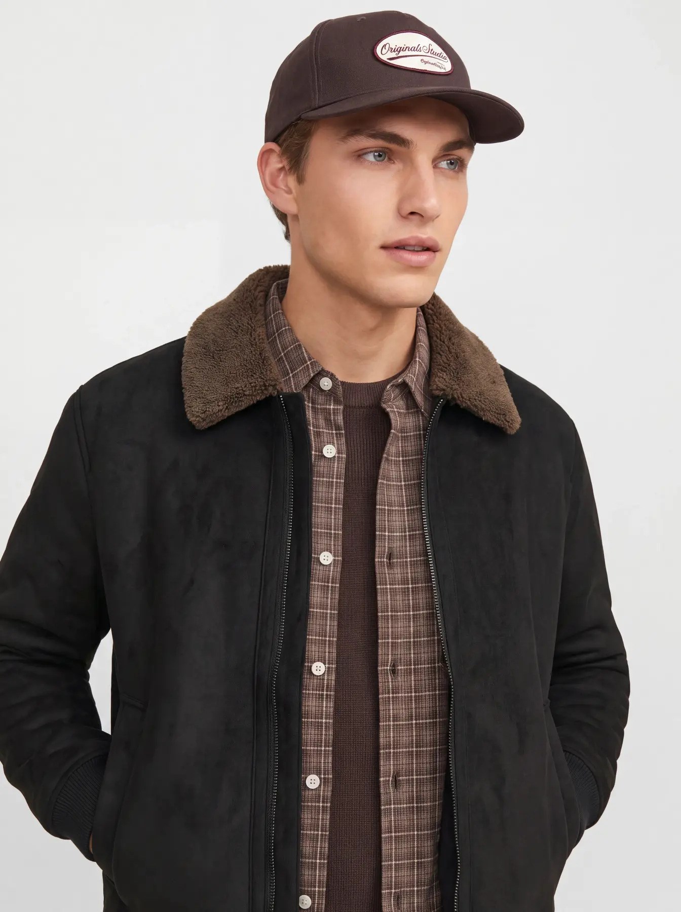 Jack & Jones Erkek Jprbluluke Süet Siyah Ceket - 12282444  - Jack & Jones - 12282444 - S