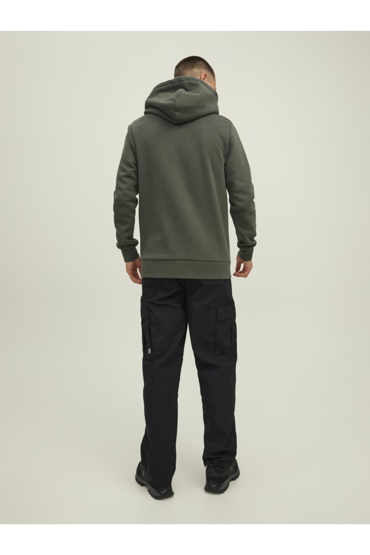 Jack & Jones Erkek Kapüşonlu Baskili Sweatshirt - 12216242  - Jack & Jones - 12216242