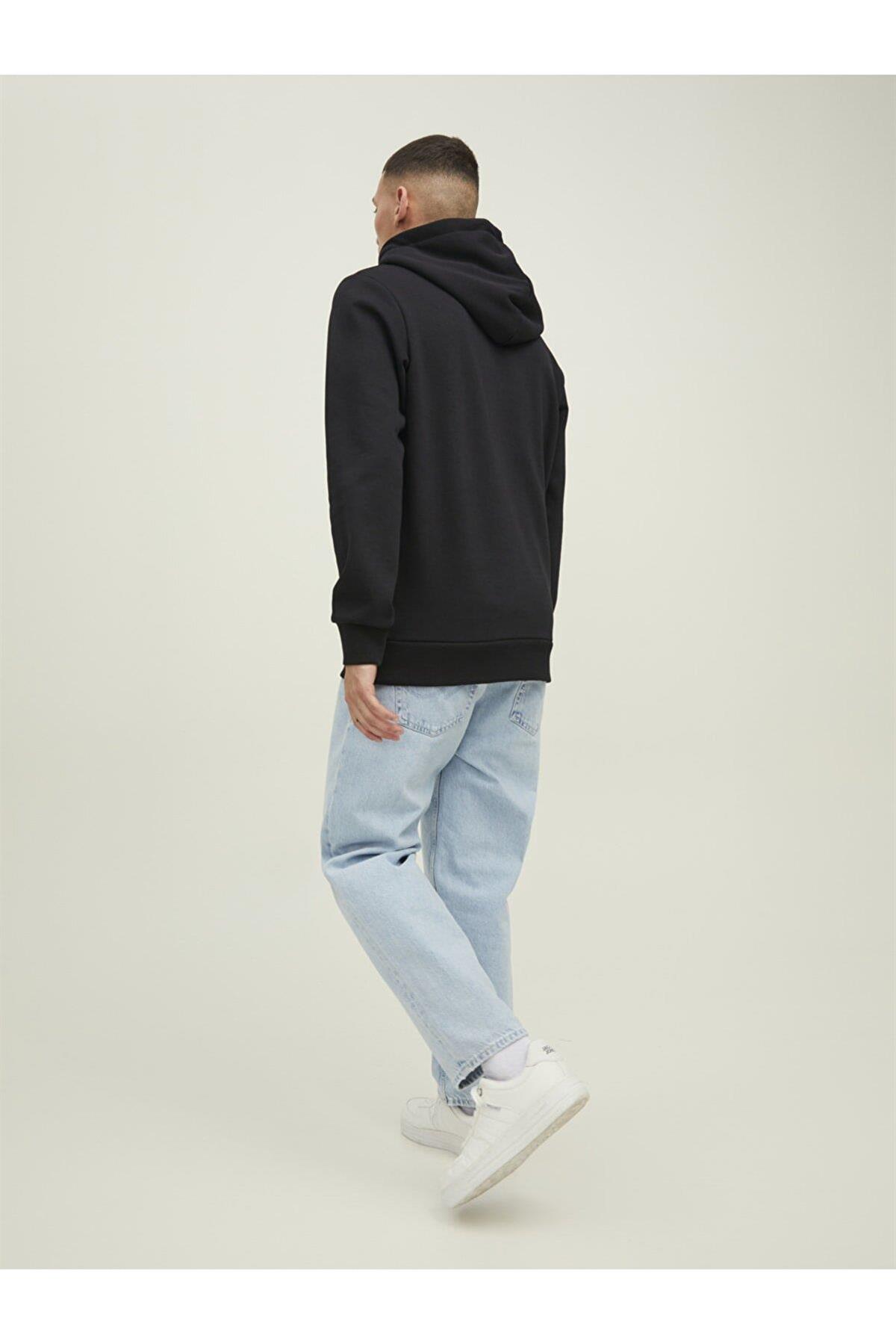 Jack & Jones Erkek Kapüşonlu Baskili Sweatshirt - 12216242  - Jack & Jones - 12216242