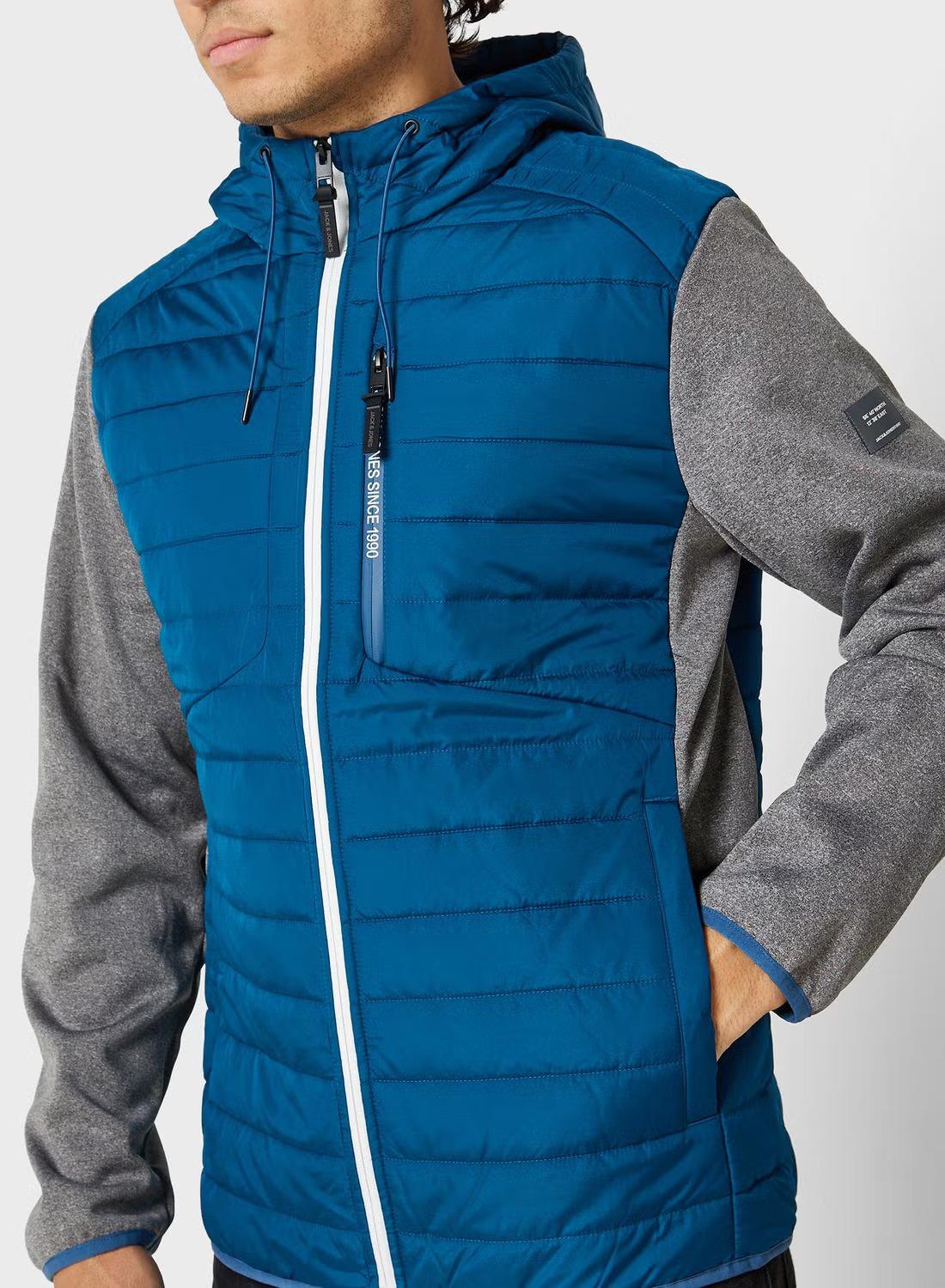 Jack & Jones Erkek Kapüşonlu Hybrid Ceket Mont - 12237780 - Jack & Jones - 5003051983