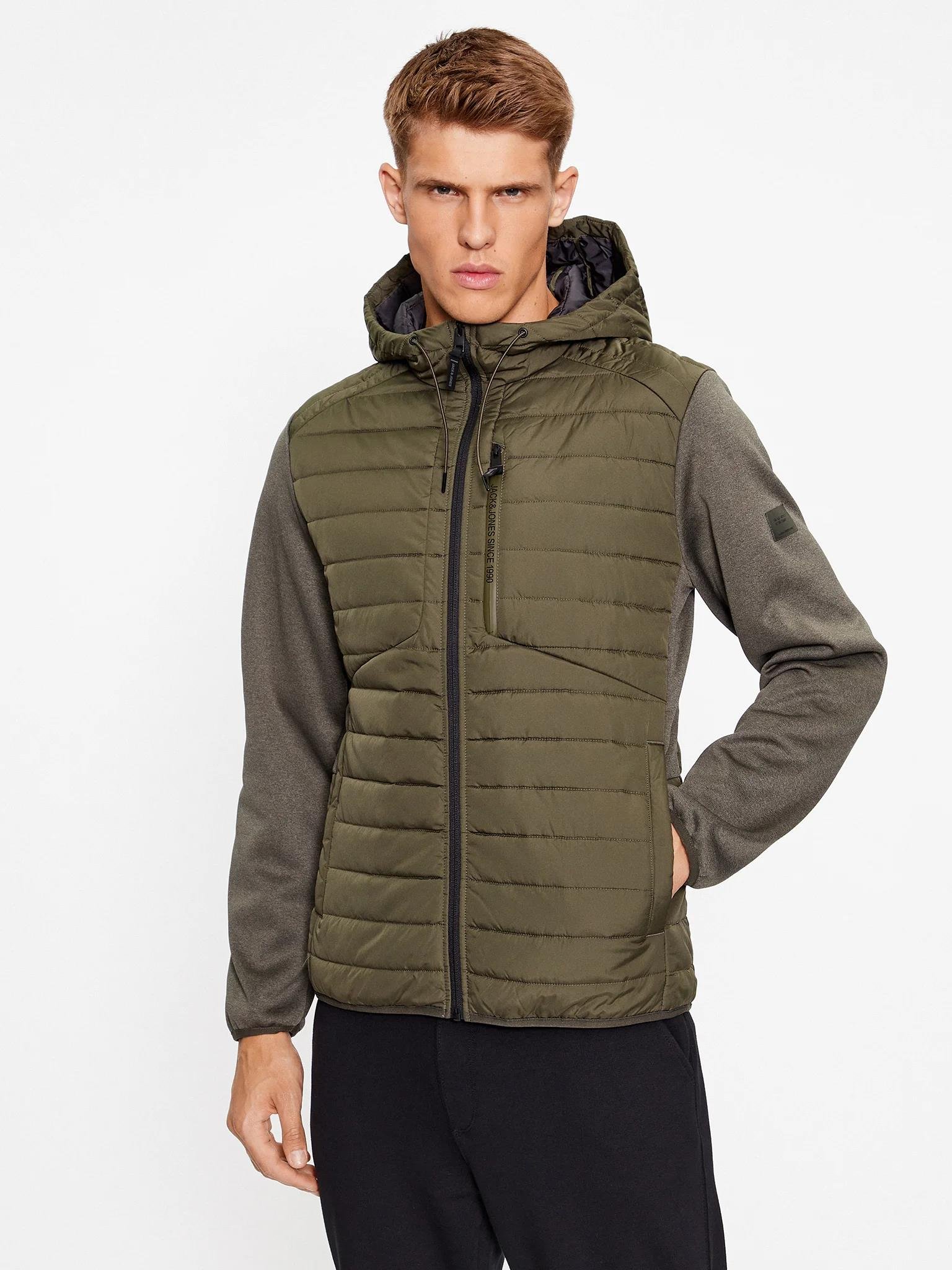 Jack & Jones Erkek Kapüşonlu Hybrid Ceket Mont - 12237780 - Jack & Jones - 5003051983
