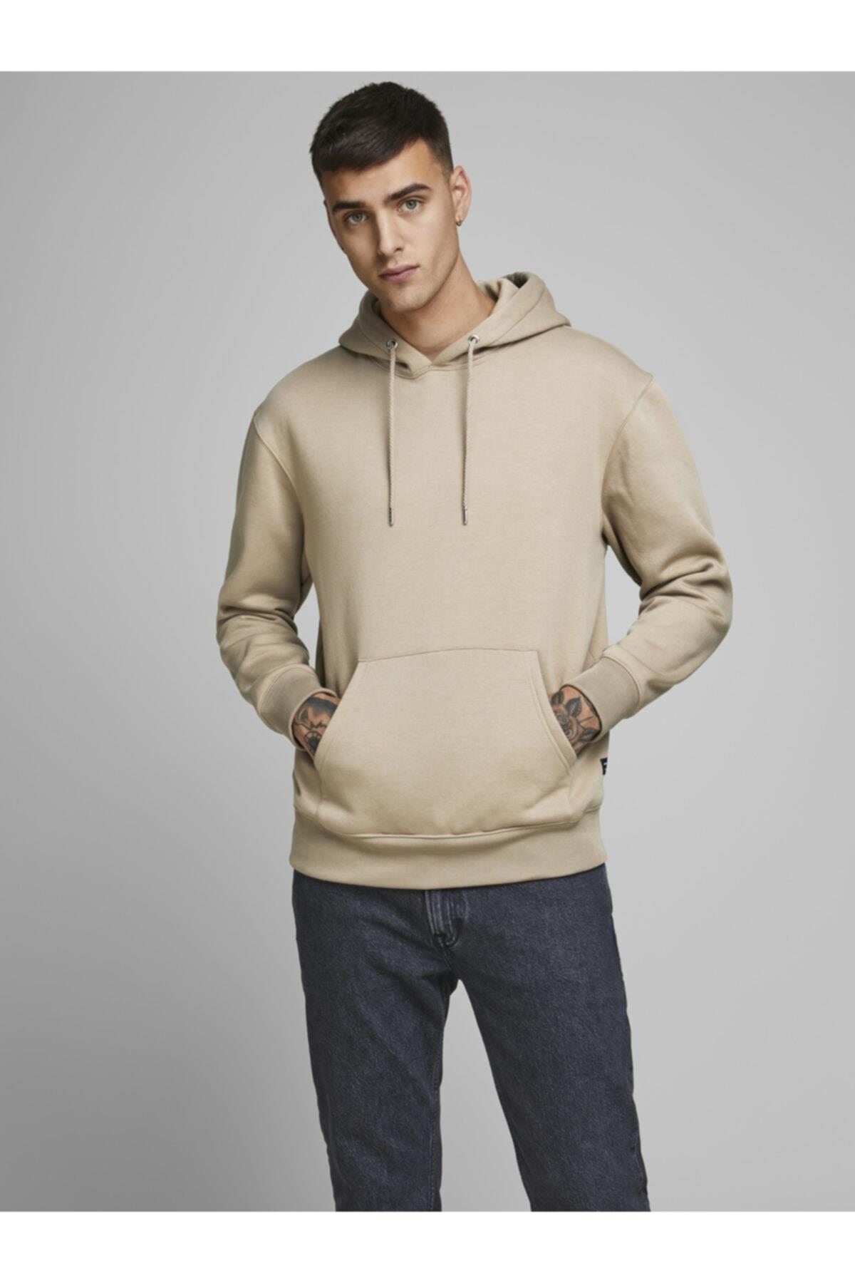 Jack & Jones Erkek Kapüşonlu Sweatshirt - 12161145 - Jack & Jones - 12161145