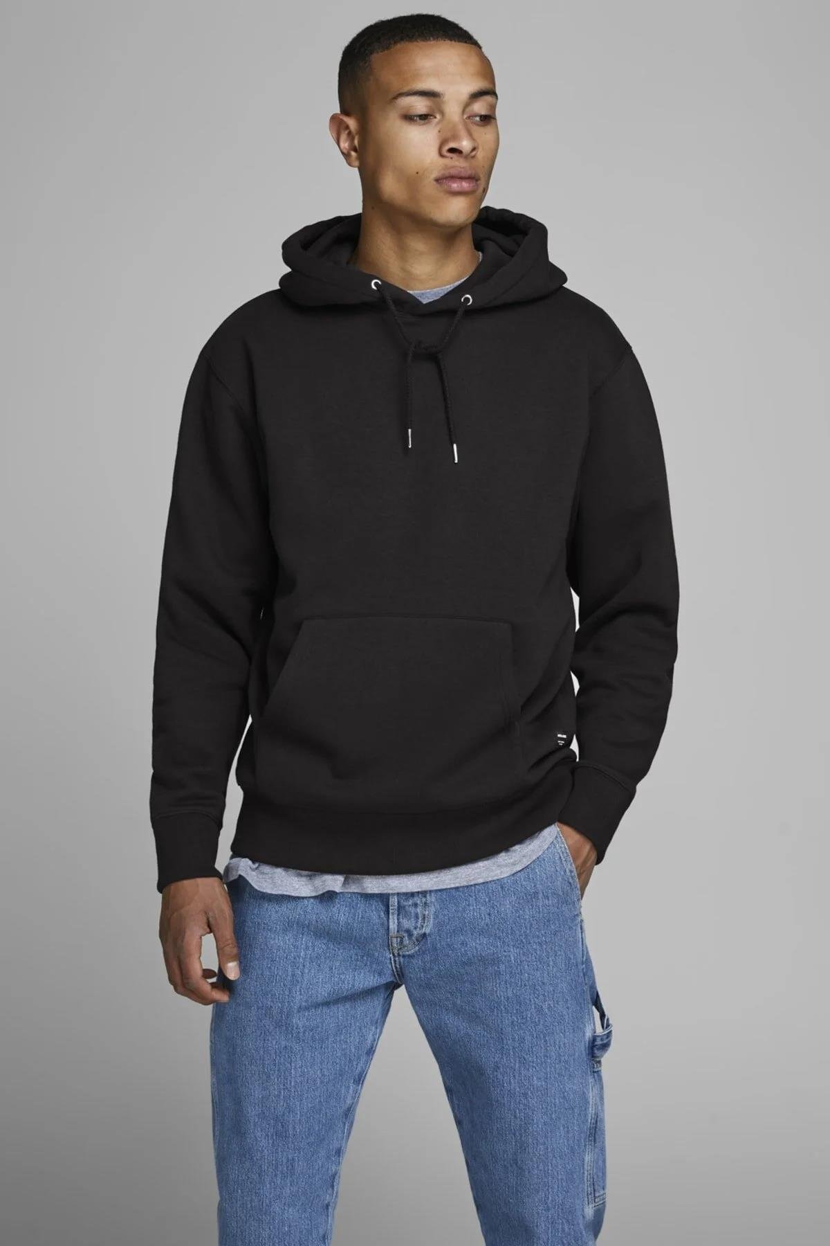 Jack & Jones Erkek Kapüşonlu Sweatshirt - 12161145 - Jack & Jones - 12161145
