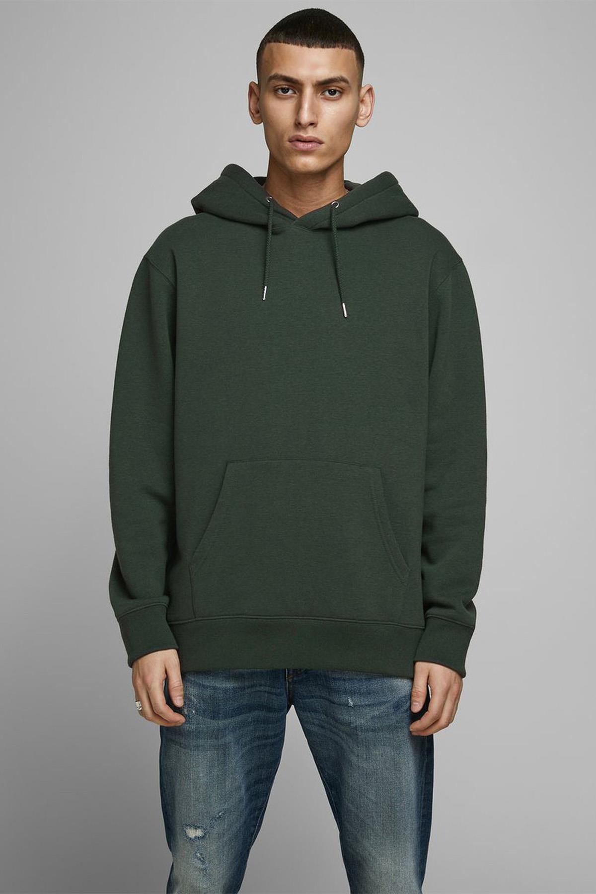 Jack & Jones Erkek Kapüşonlu Sweatshirt - 12161145 - Jack & Jones - 12161145