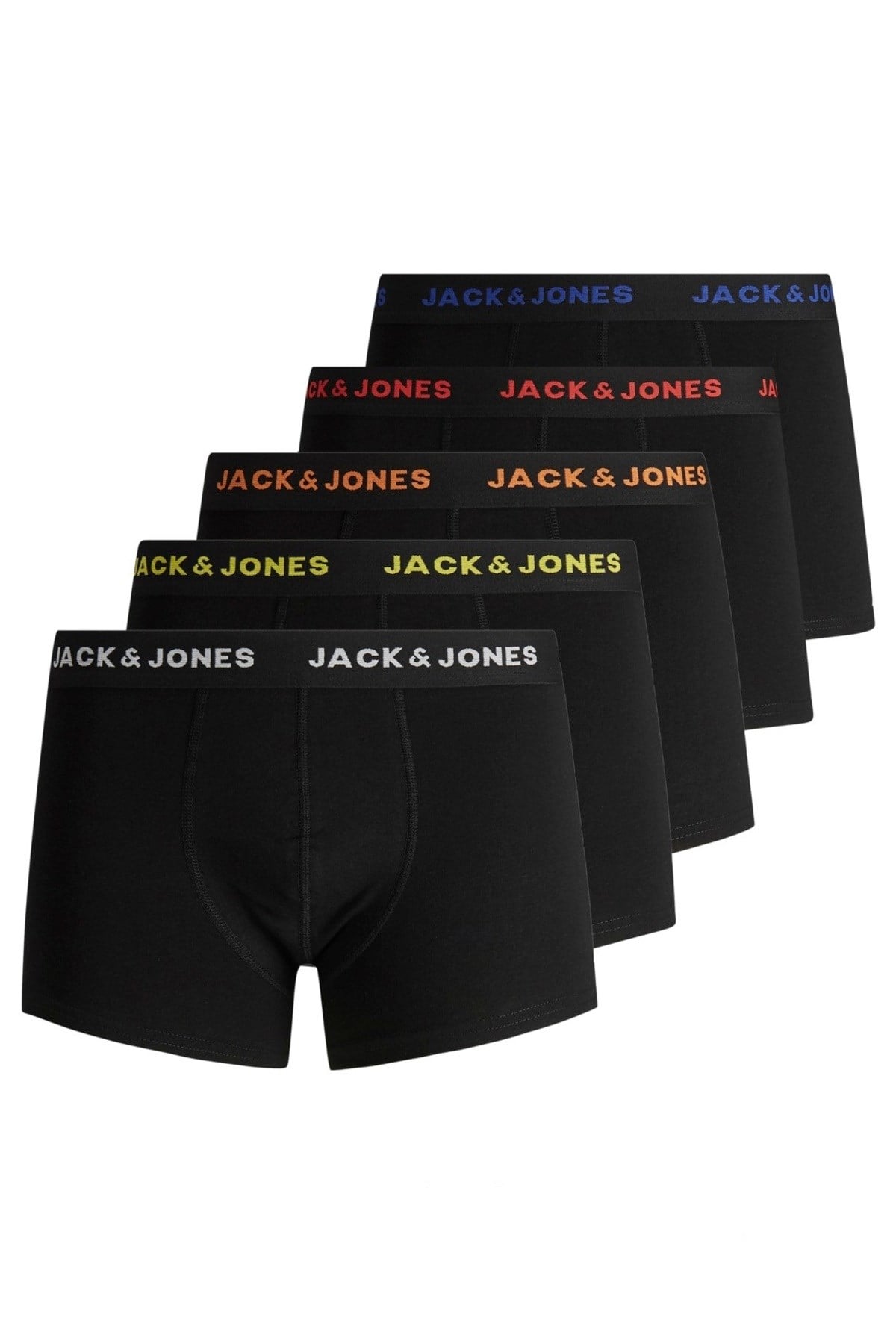 JACK JONES Erkek Karışık Renkli Pamuklu 5 li Boxer - 12167028 - Jack & Jones - 12167028 - 2