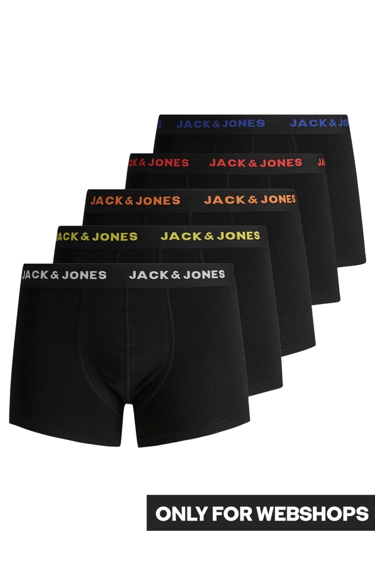 JACK JONES Erkek Karışık Renkli Pamuklu 5 li Boxer - 12167028 - Jack & Jones - 12167028 - 2