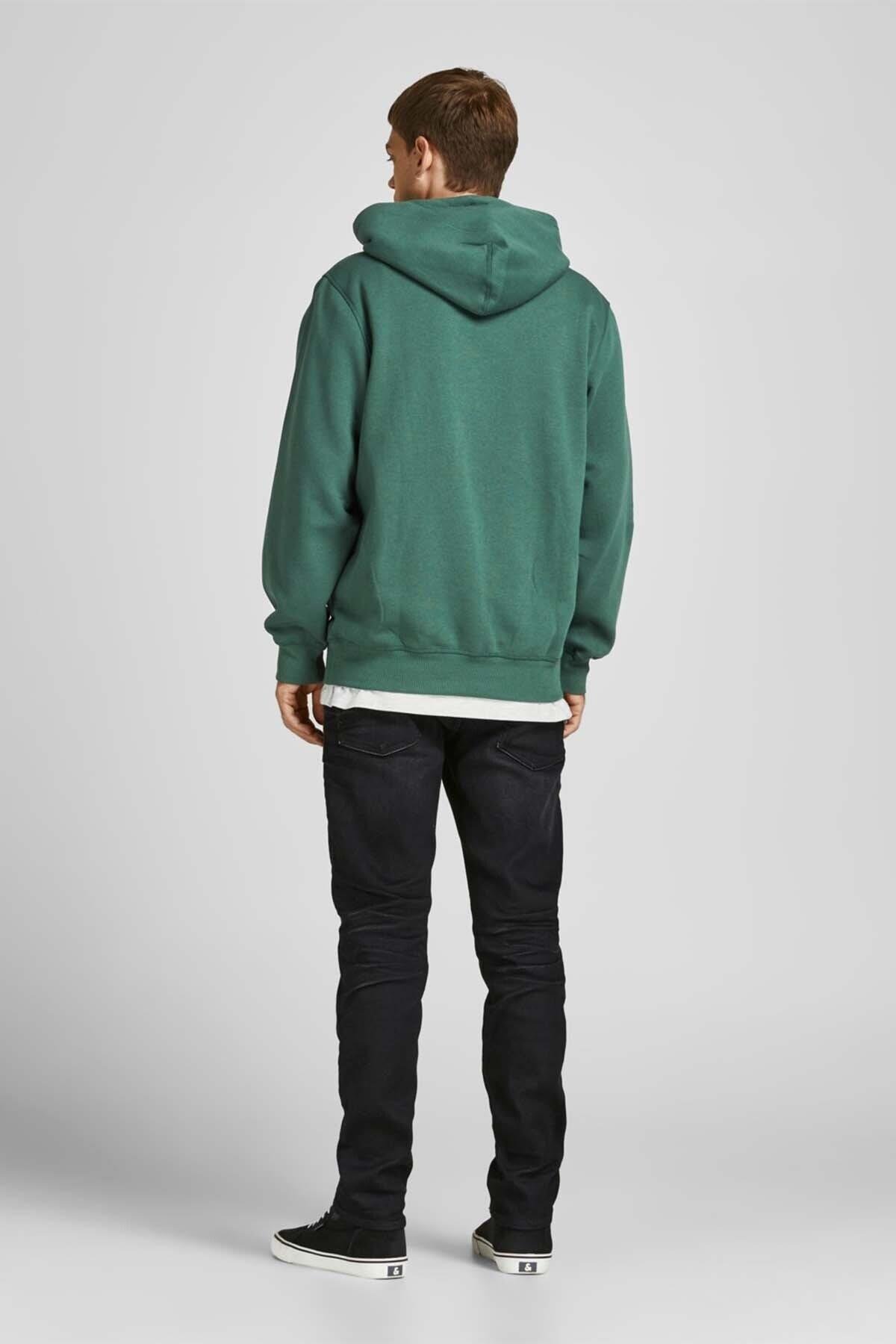 Jack & Jones Erkek Kolej Kapüşonlu Sweatshirt - 12207368 - Jack & Jones - 12207368