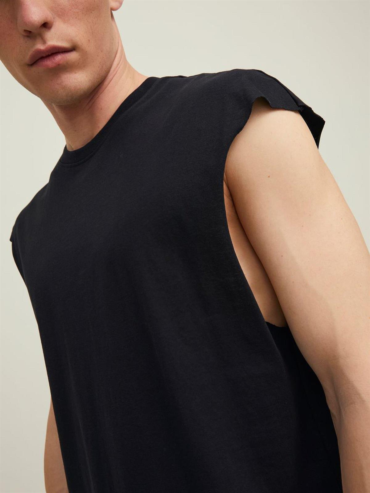 Jack & Jones Erkek Kolsuz T-shirt Atlet - 12210055 CAP SLEEVE T-SHIRT  - Jack & Jones - 12210055