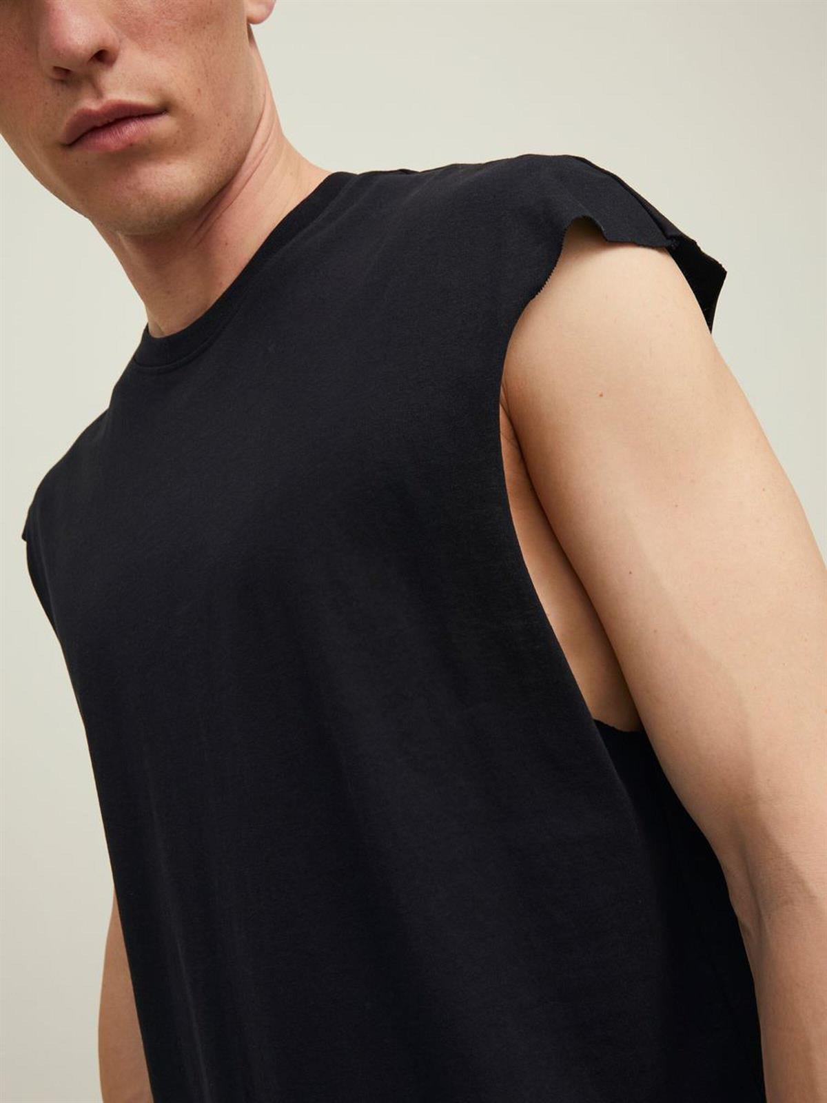 Jack & Jones Erkek Kolsuz T-shirt Atlet - 12210055 CAP SLEEVE T-SHIRT  - Jack & Jones - 12210055