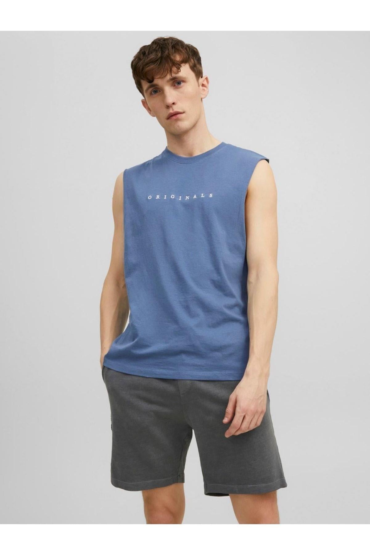 Jack & Jones Erkek Kolsuz T-shirt Spor Atlet Copenhagen - 12210016 - Jack & Jones - 12210016