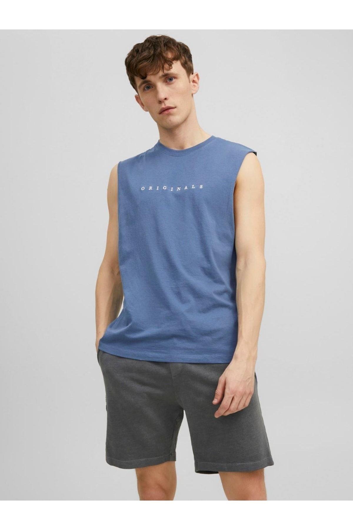 Jack & Jones Erkek Kolsuz T-shirt Spor Atlet Copenhagen - 12210016 - Jack & Jones - 12210016