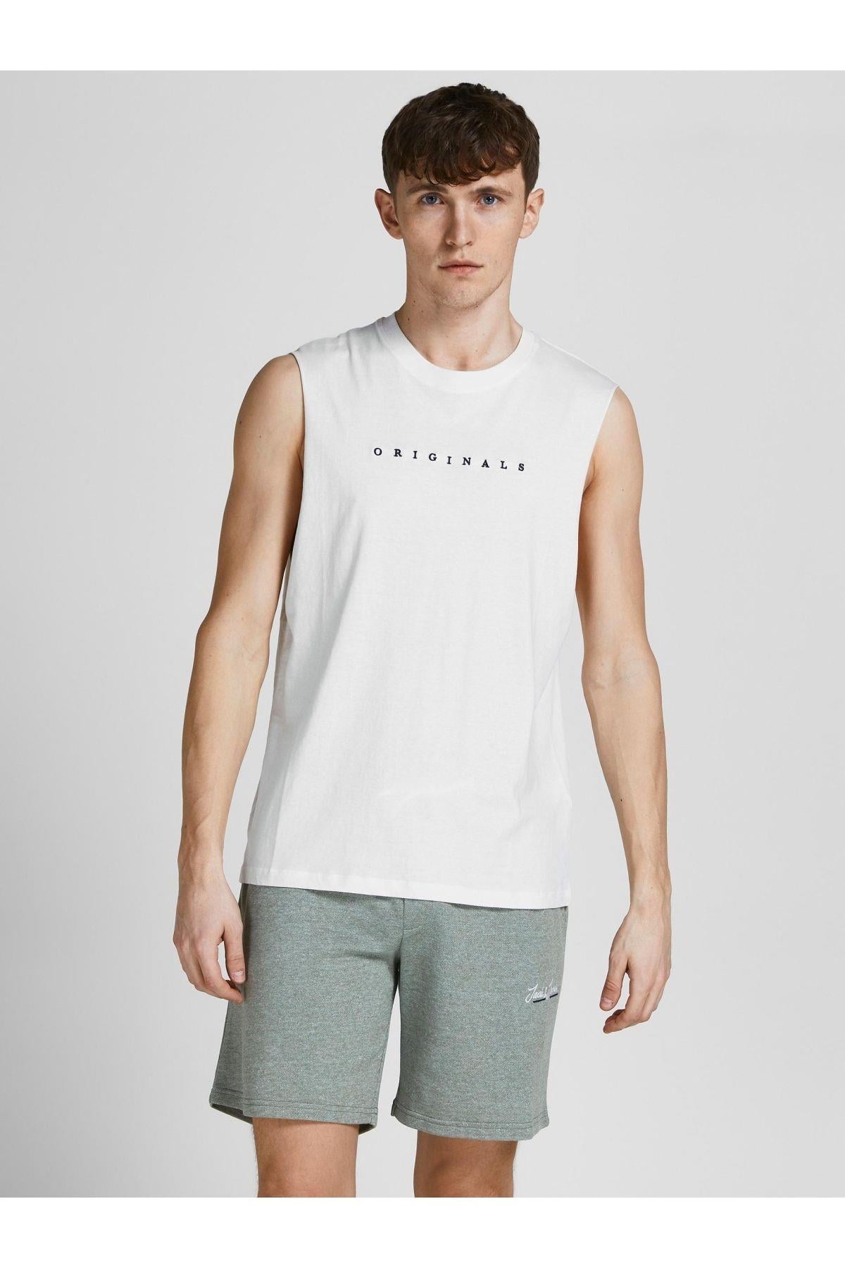 Jack & Jones Erkek Kolsuz T-shirt Spor Atlet Copenhagen - 12210016 - Jack & Jones - 12210016