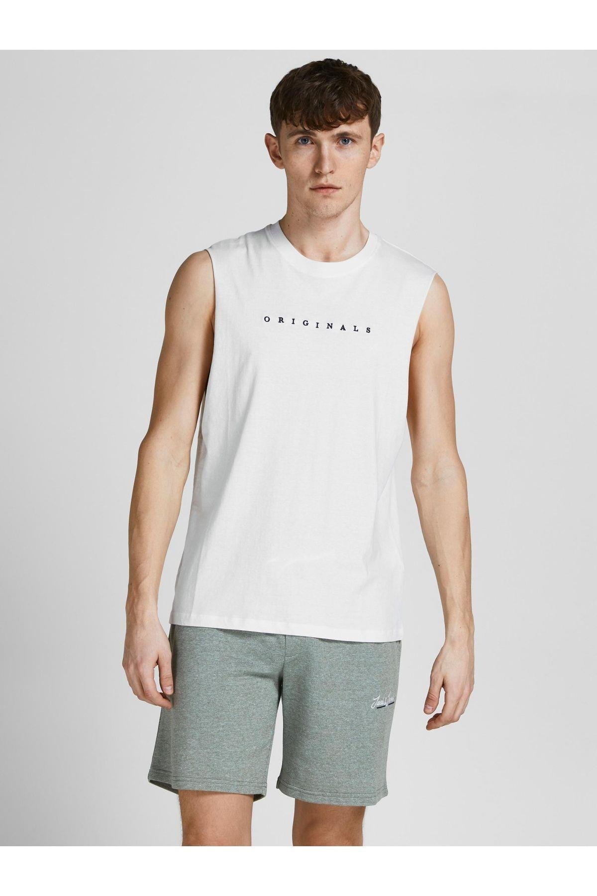 Jack & Jones Erkek Kolsuz T-shirt Spor Atlet Copenhagen - 12210016 - Jack & Jones - 12210016