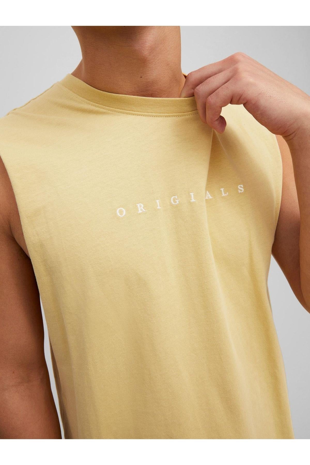 Jack & Jones Erkek Kolsuz T-shirt Spor Atlet Copenhagen - 12210016 - Jack & Jones - 12210016