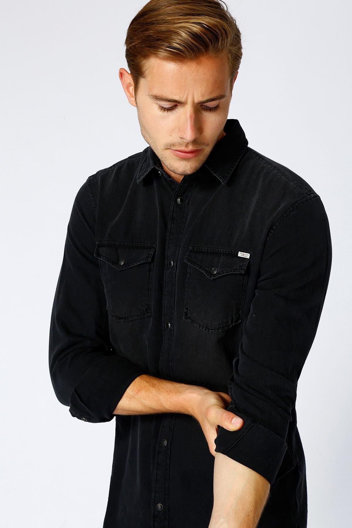 Jack & Jones Erkek Kot Gömlek - 12138115 - Jack & Jones - 12138115