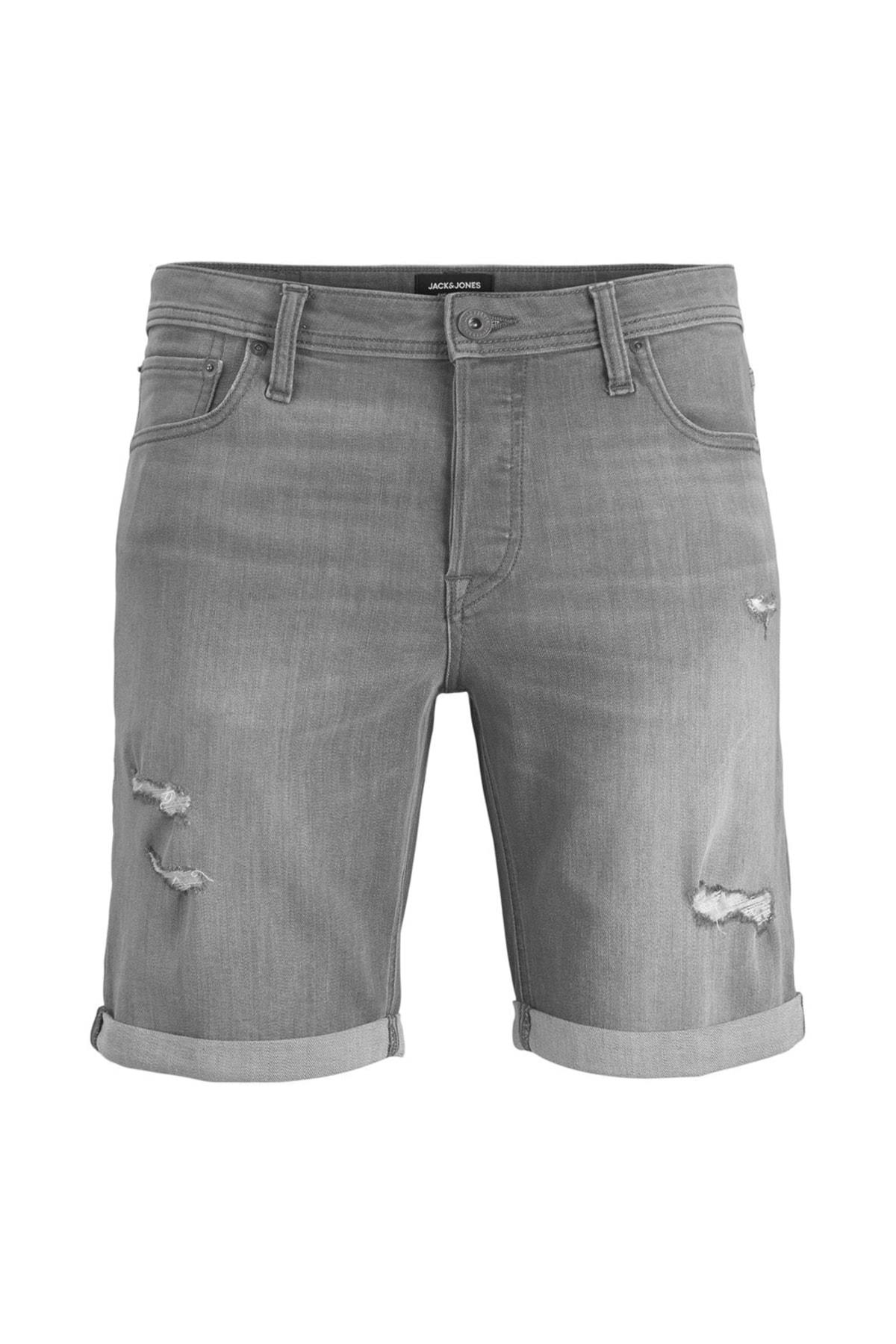 Jack & Jones Erkek Kot Şort Jjirick Jean Shorts - 12201623 - Jack & Jones - 12201623
