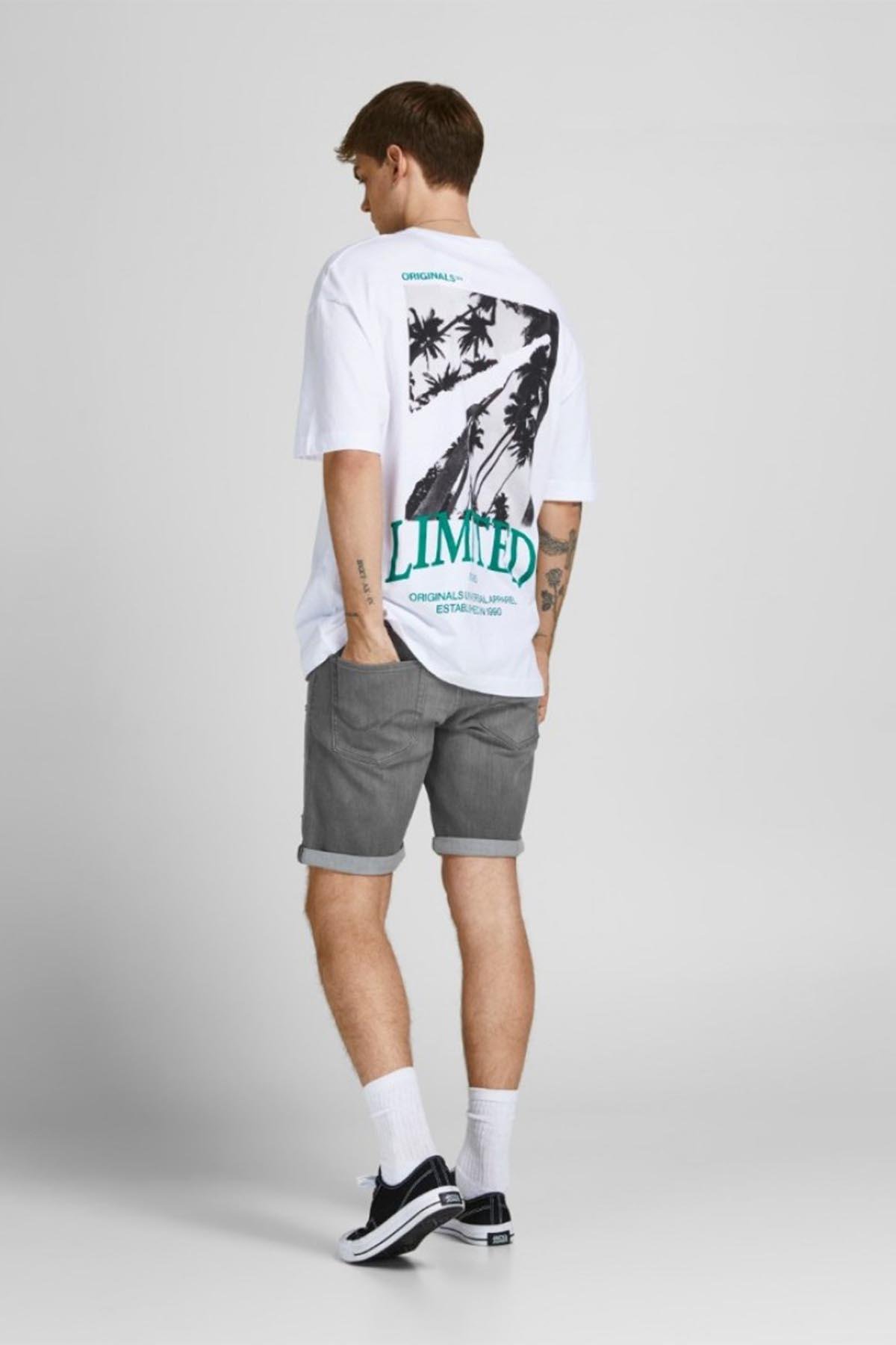 Jack & Jones Erkek Kot Şort Jjirick Jean Shorts - 12201623 - Jack & Jones - 12201623