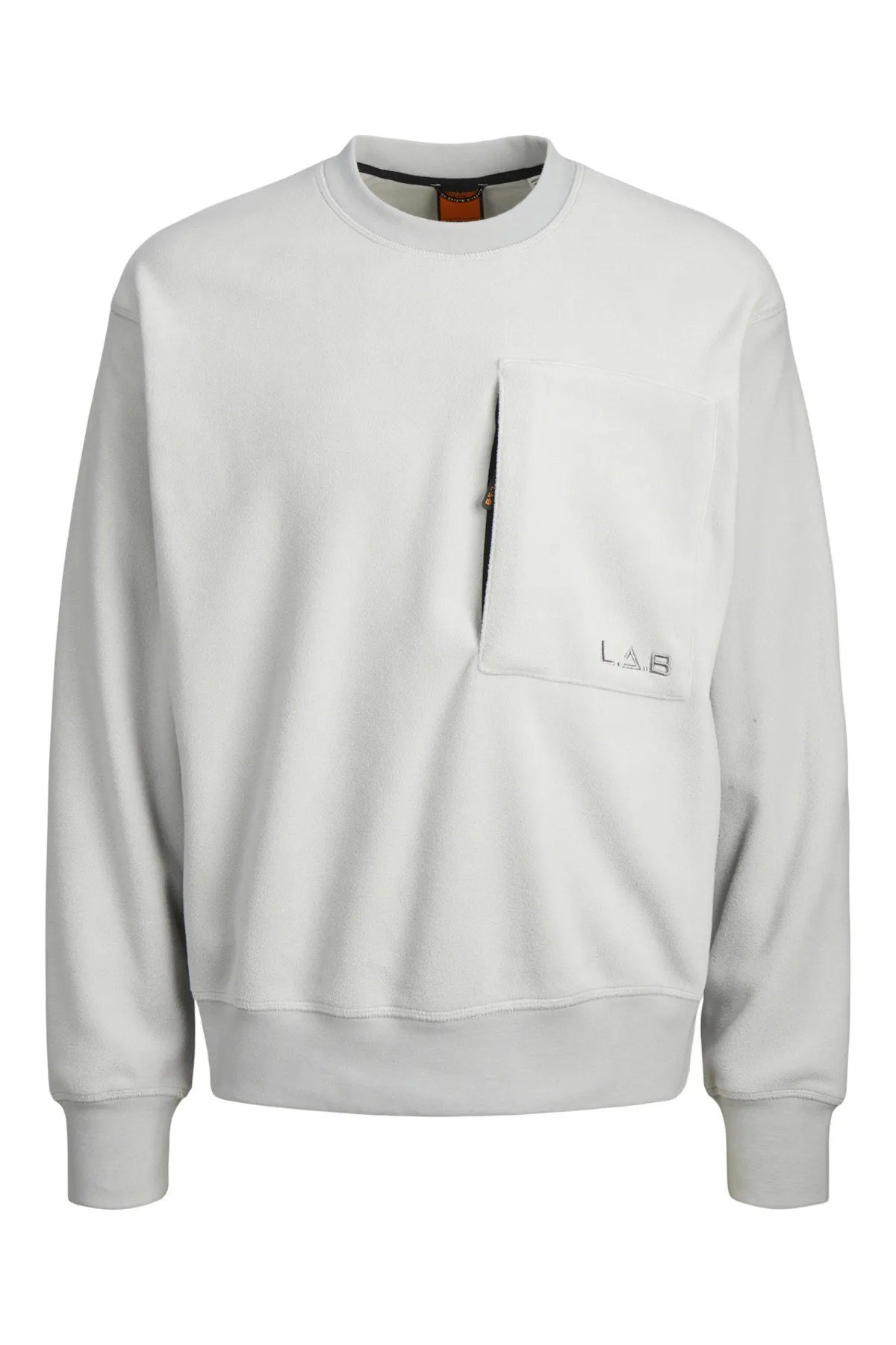 Jack & Jones Erkek L.A.B Bisiklet Yaka Polar Sweatshirt - 12241523 - Jack & Jones - 12241523