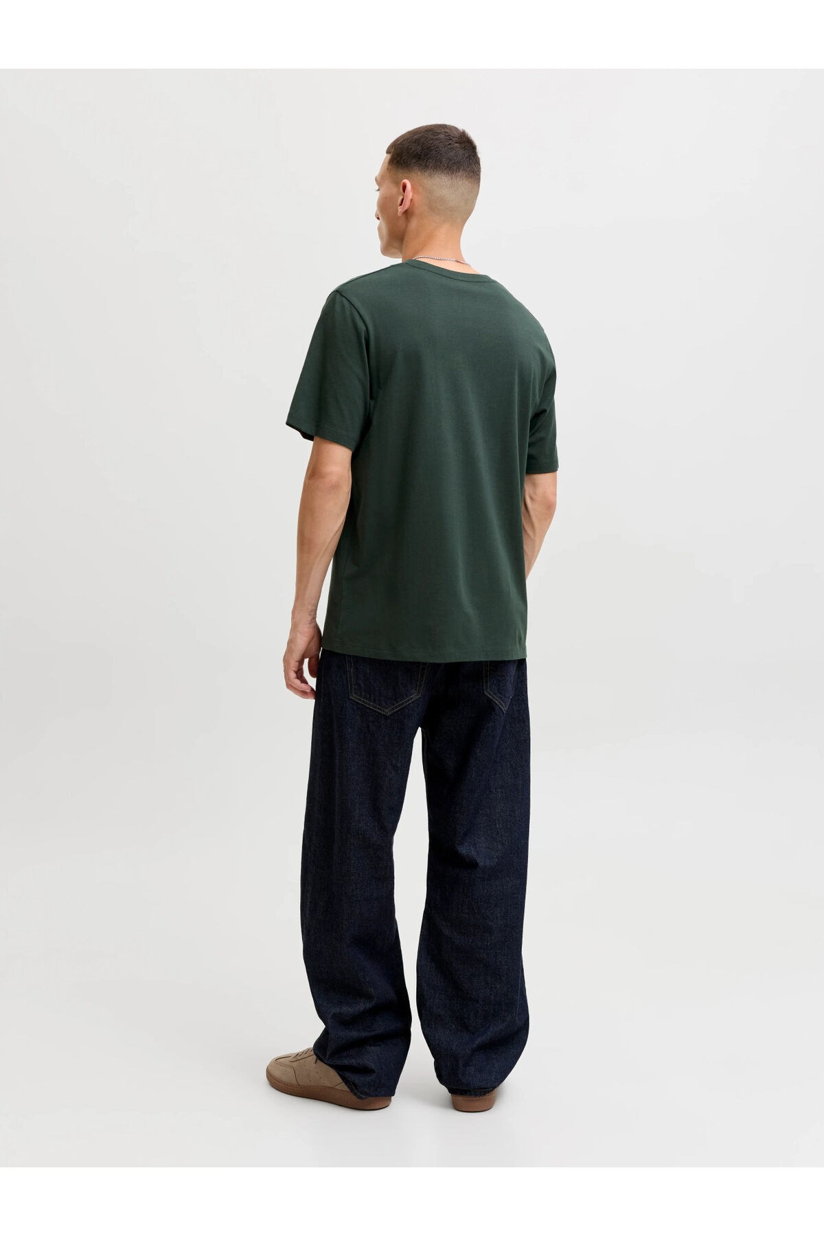 Jack & Jones Erkek Marka Baskılı Tişört Yeşil - 12151955 - Jack & Jones - 12151955-9