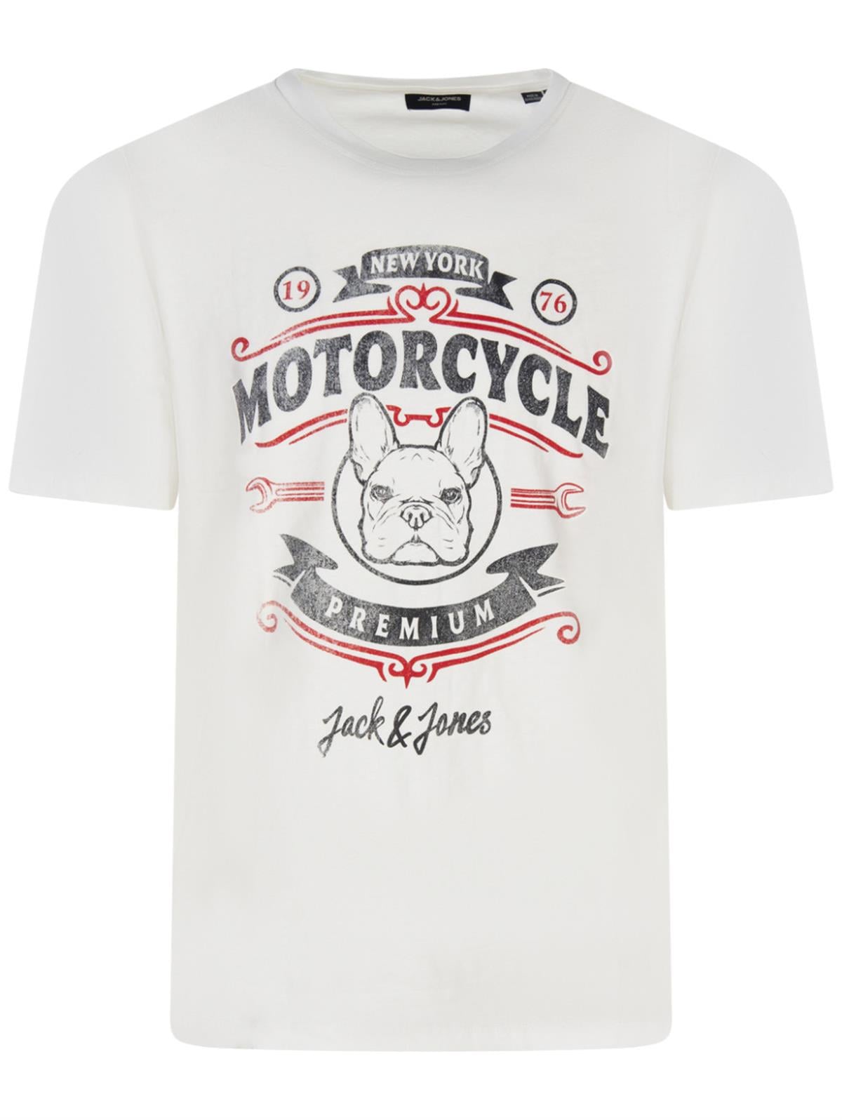 Jack & Jones Erkek Motorcycle Bulldog T-shirt - 12228947 - Jack & Jones - 12228947