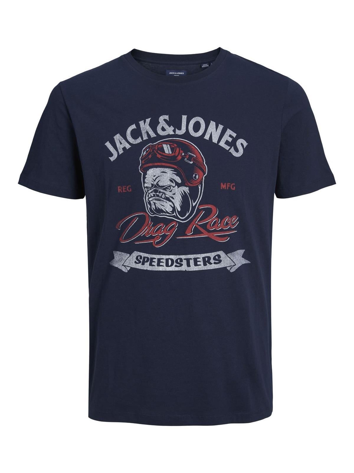 Jack & Jones Erkek Motorcycle Bulldog T-shirt - 12228947 - Jack & Jones - 12228947