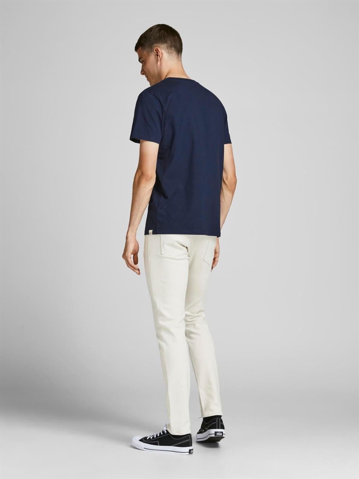 Jack & Jones Erkek Nakış T-shirt - 12186758 - Jack & Jones - 12186758