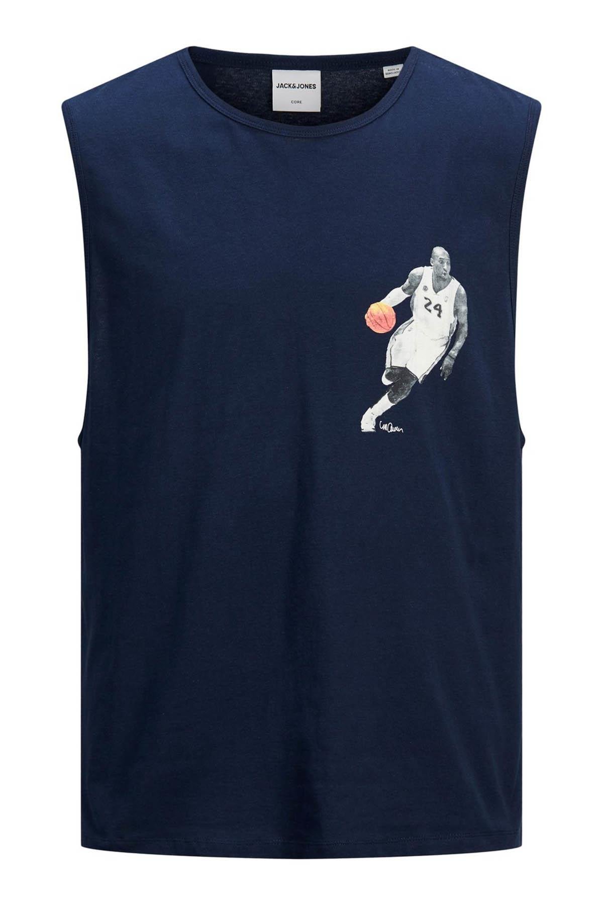 Jack & Jones Erkek NBA Oversize Basketbol Efsaneleri Baskılı Kolsuz Atlet - 12189732 - Jack & Jones - 12189732