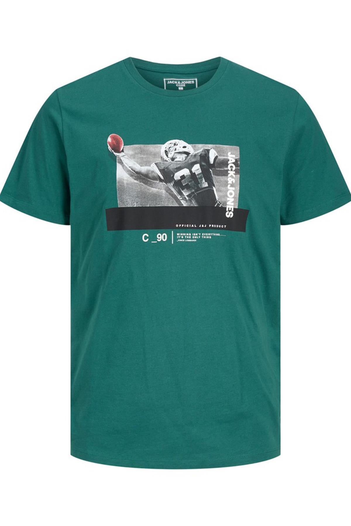 Jack & Jones Erkek NFL Baskılı Amerikan Futbolu T-Shirt - 12206628 - Jack & Jones - 12206628