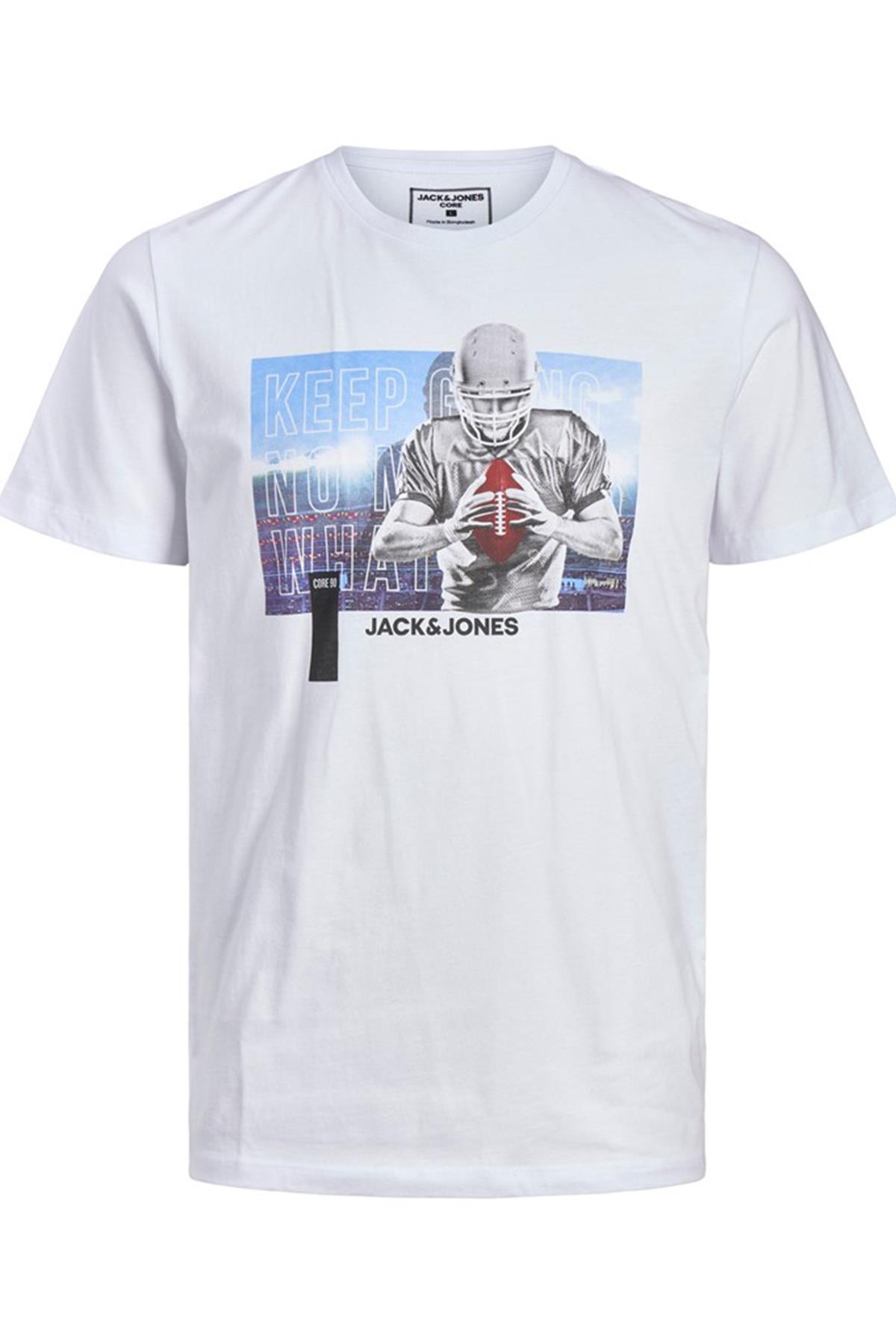 Jack & Jones Erkek NFL Baskılı Amerikan Futbolu T-Shirt - 12206628 - Jack & Jones - 12206628