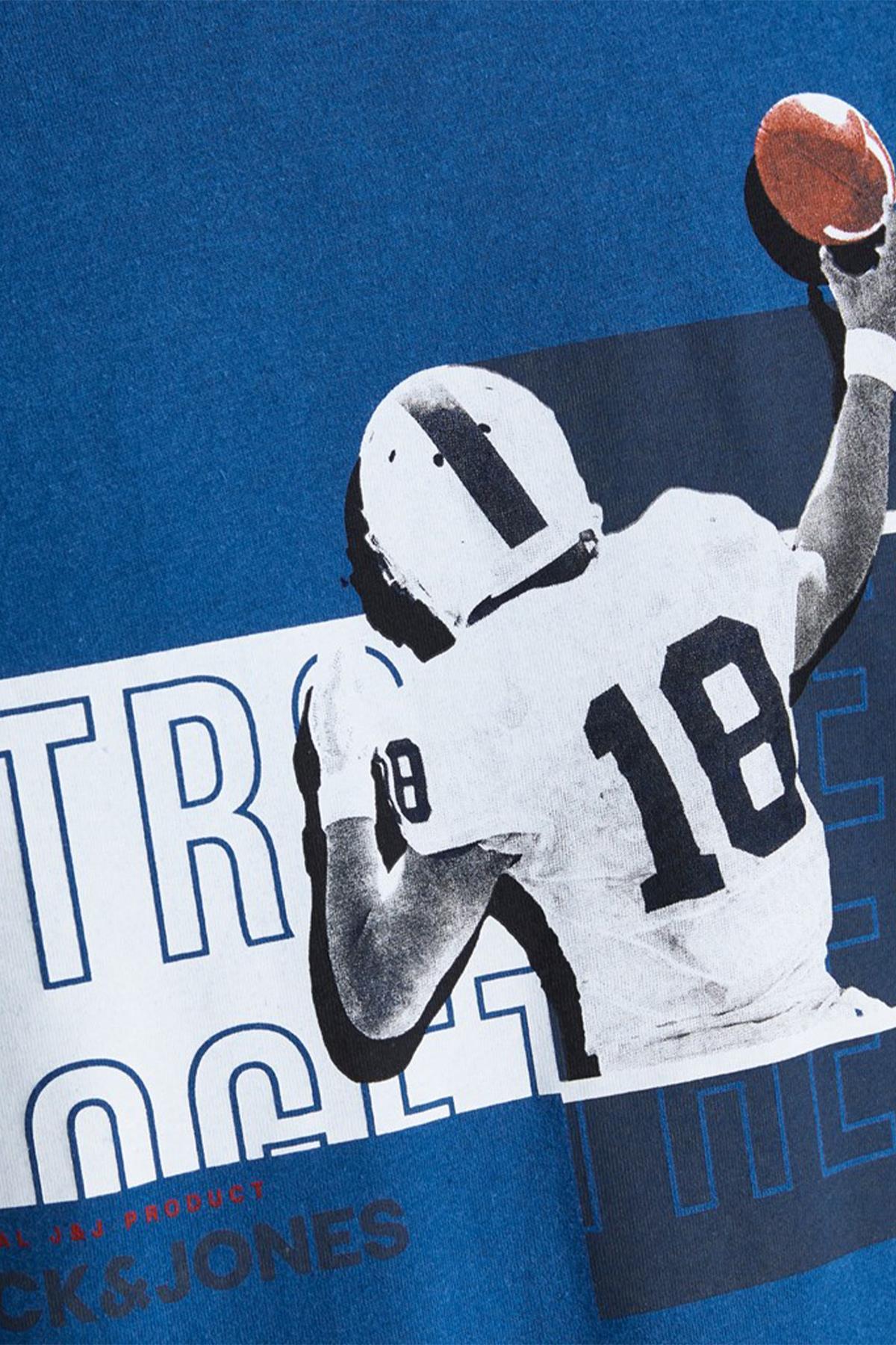 Jack & Jones Erkek NFL Baskılı Amerikan Futbolu T-Shirt - 12206628 - Jack & Jones - 12206628