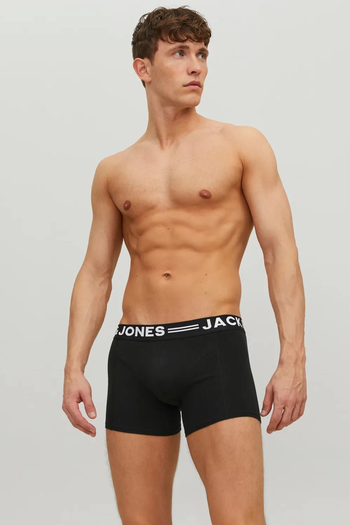 Jack & Jones Erkek Organk Pamuk 3'lü Boxer Paket - 12081832 - Jack & Jones - 12081832