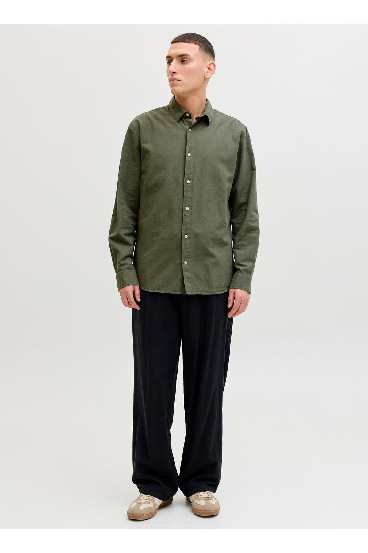 Jack & Jones  Erkek Regular Fit Gömlek - 12288595 - Jack & Jones - 12288595-1