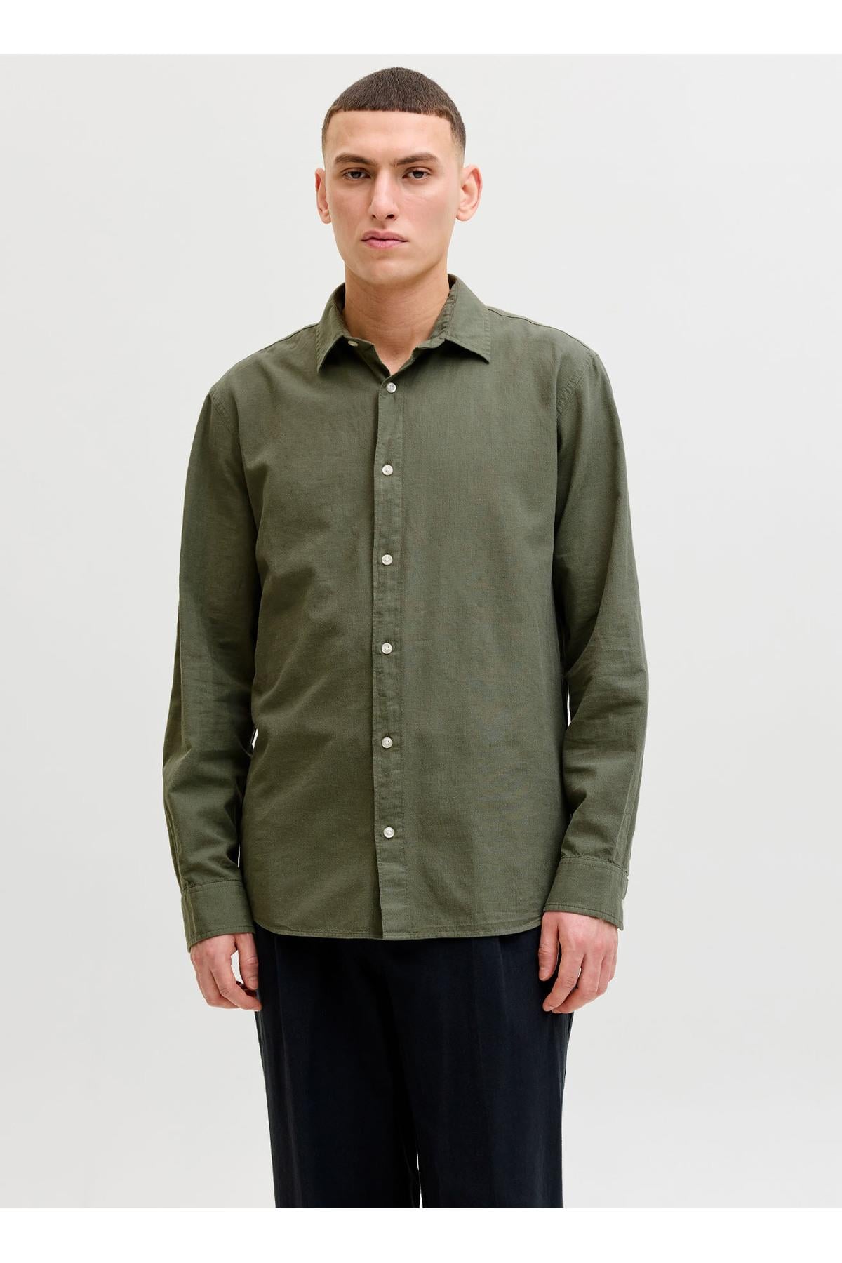Jack & Jones  Erkek Regular Fit Gömlek - 12288595 - Jack & Jones - 12288595-1