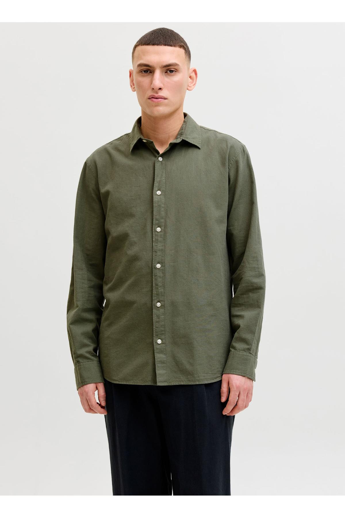 Jack & Jones  Erkek Regular Fit Gömlek - 12288595 - Jack & Jones - 12288595-1