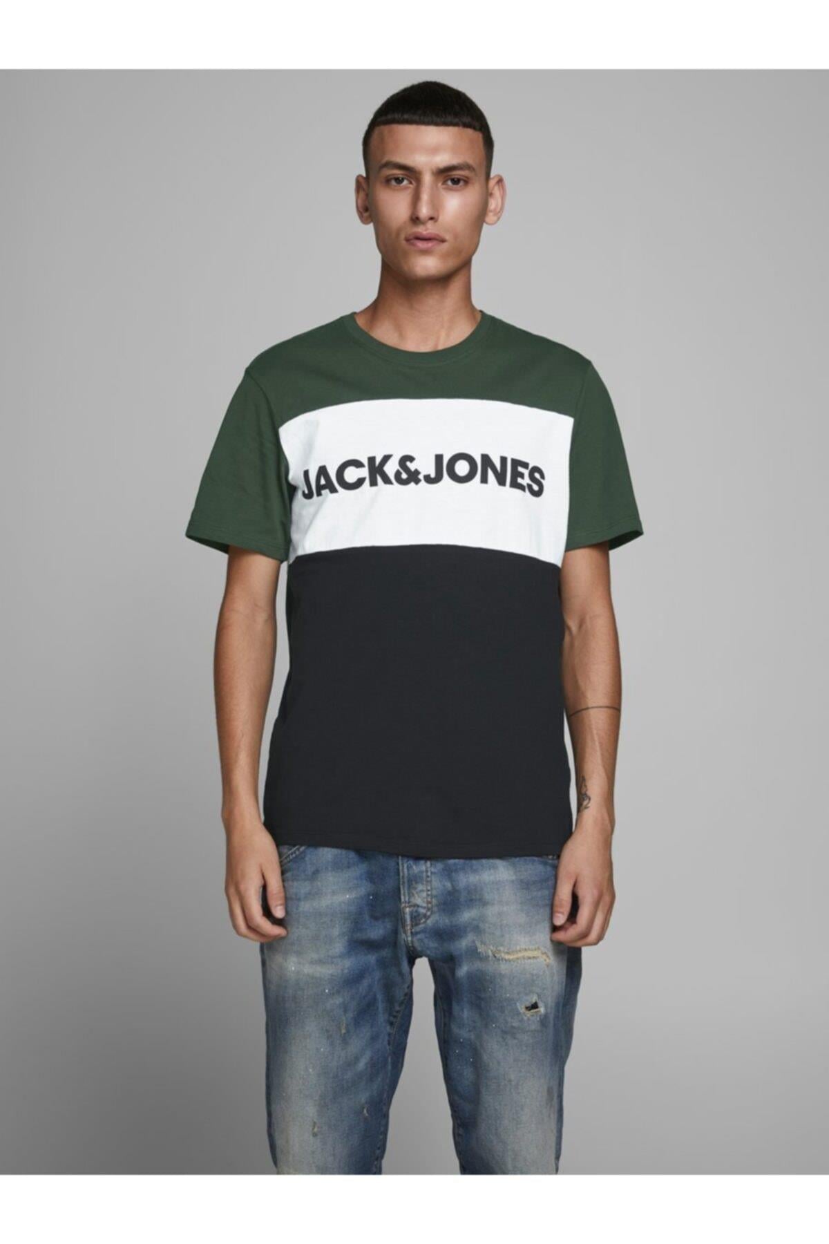 Jack & Jones Erkek Regular Pamuklu T-Shirt - 12173968 - Jack & Jones - 12173968