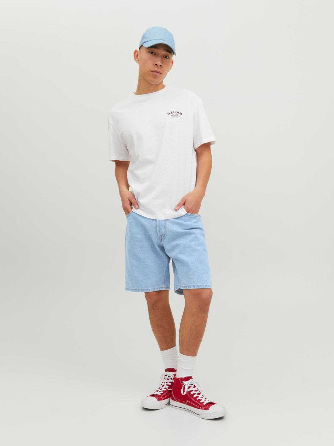 Jack & Jones Erkek Relaxed Fit Düz Denim Kot Şort  - 12223606 - Jack & Jones - 12223606