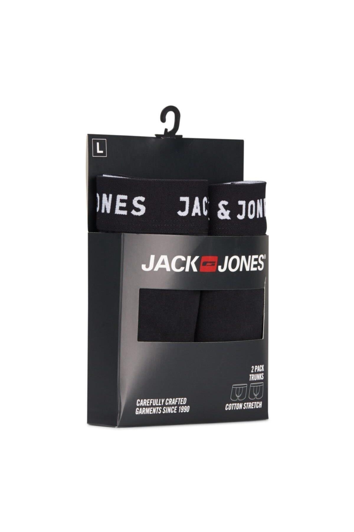 Jack & Jones Erkek Siyah 2 li Boxer 12138235 - Jack & Jones - 12138235