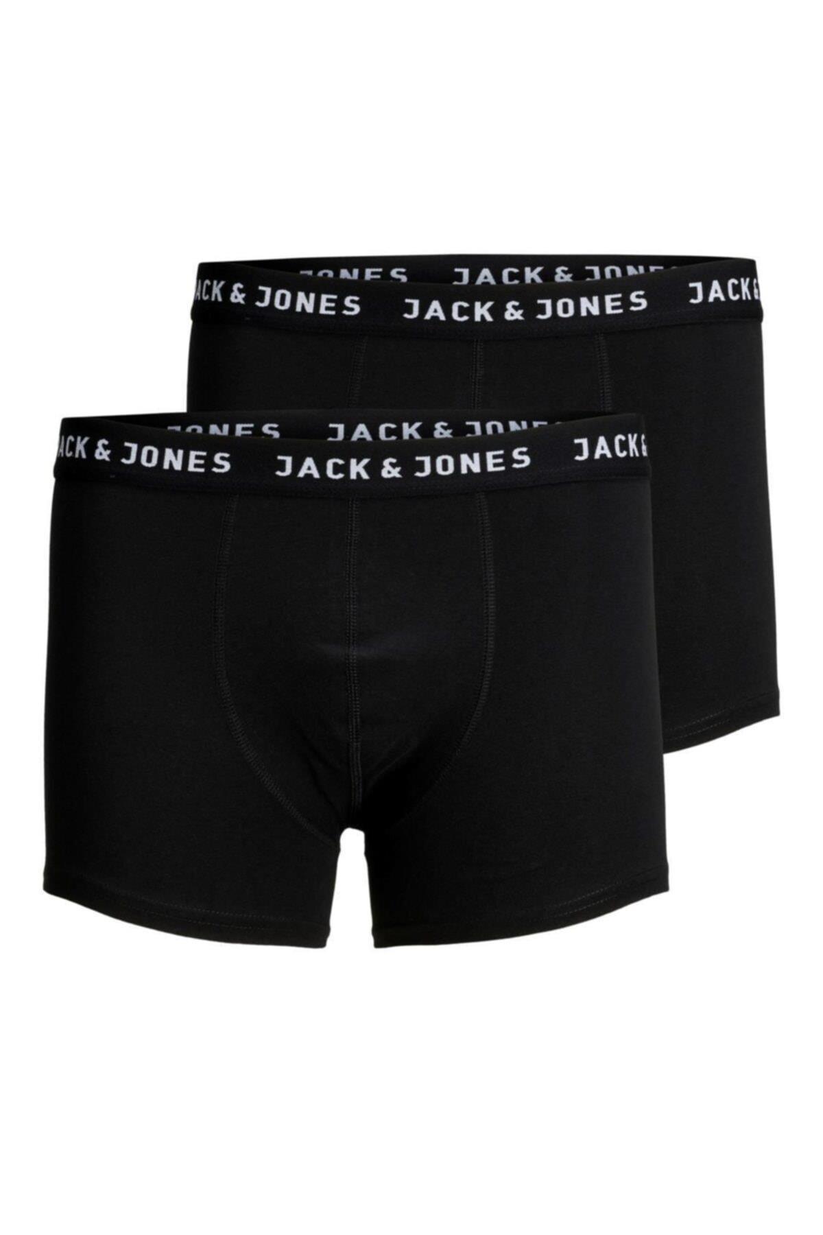 Jack & Jones Erkek Siyah 2 li Boxer 12138235 - Jack & Jones - 12138235