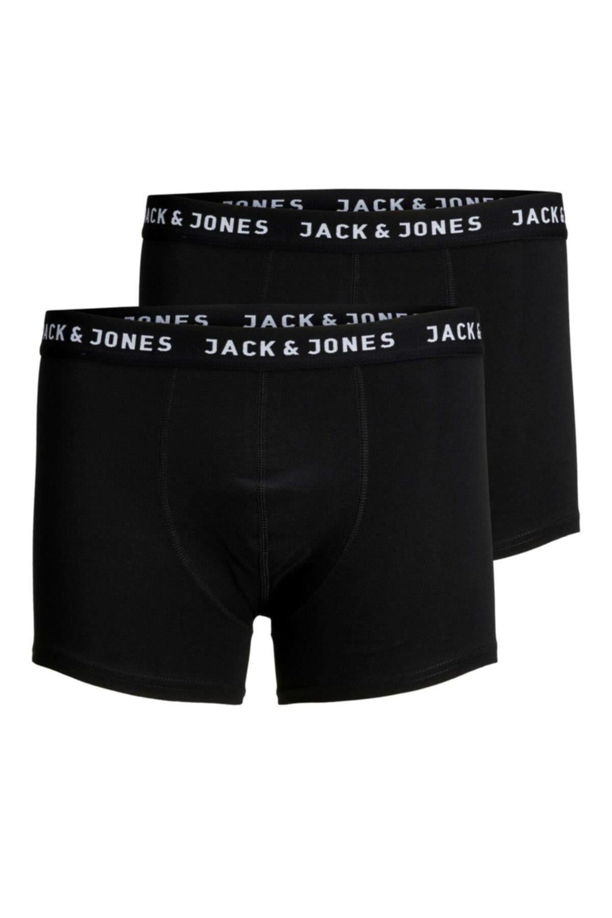 Jack & Jones Erkek Siyah 2 li Boxer 12138235 - Jack & Jones - 12138235