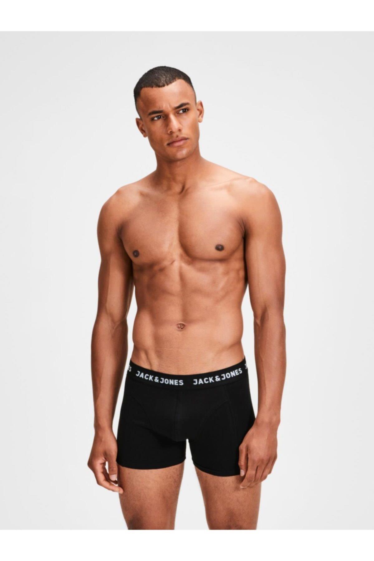 Jack & Jones Erkek Siyah 2 li Boxer 12138235 - Jack & Jones - 12138235