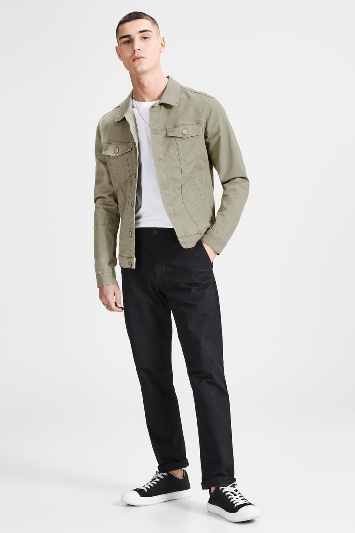 Jack & Jones Erkek Siyah Jean Kot Ceket - 12136319  - Jack & Jones - 12136319