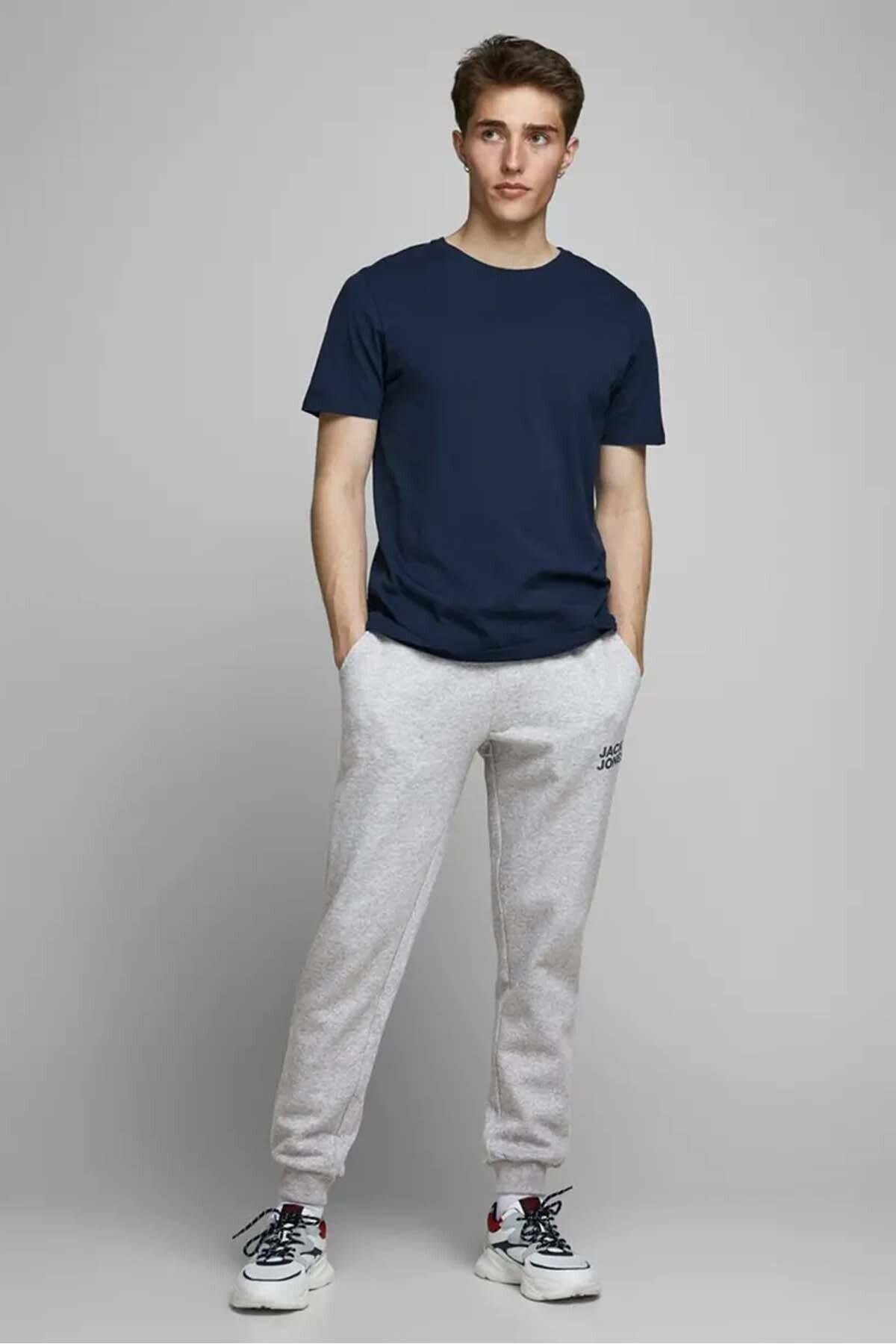 Jack & Jones Erkek Siyah Lastikli Eşofman Altı 12178421 - Jack & Jones - 20SEESBS85412