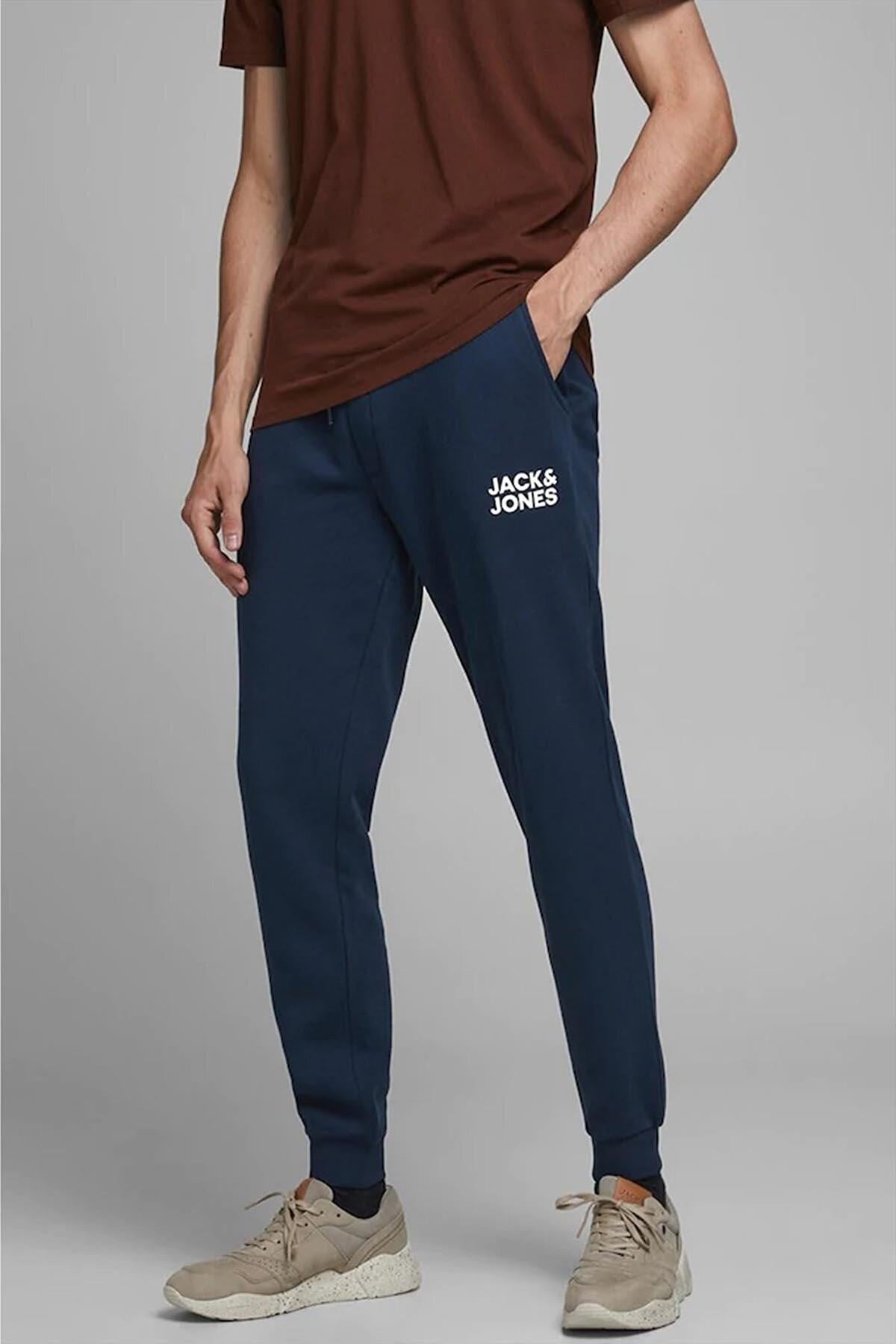 Jack & Jones Erkek Siyah Lastikli Eşofman Altı 12178421 - Jack & Jones - 20SEESBS85412