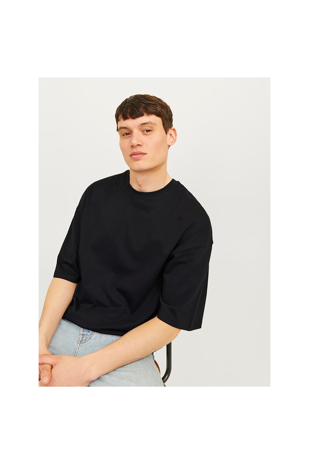 Jack & Jones Erkek Siyah Tişört - 12259975 - Jack & Jones - 12259975