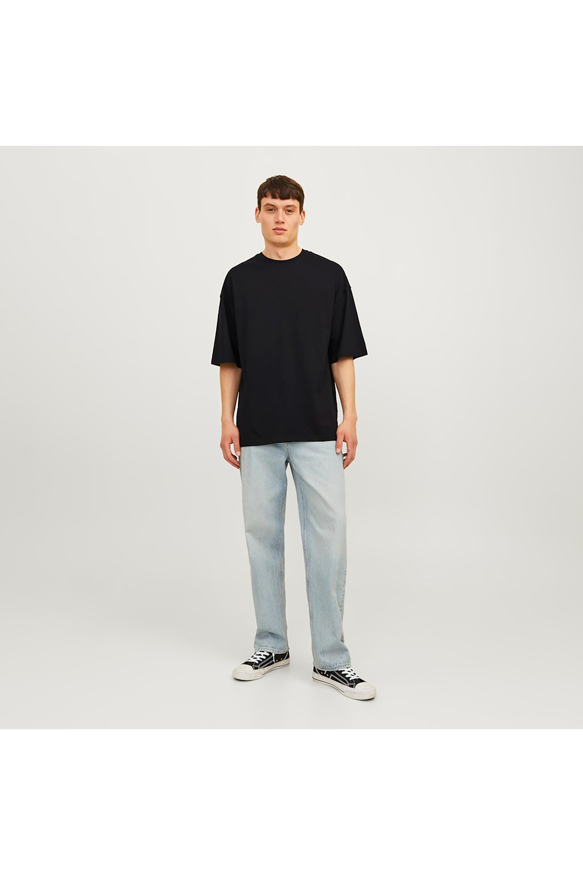 Jack & Jones Erkek Siyah Tişört - 12259975 - Jack & Jones - 12259975