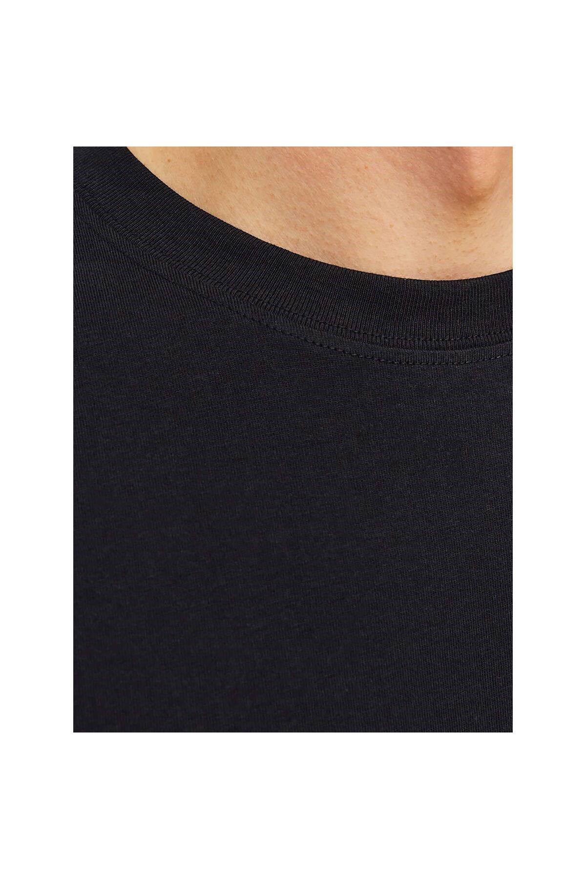 Jack & Jones Erkek Siyah Tişört - 12259975 - Jack & Jones - 12259975