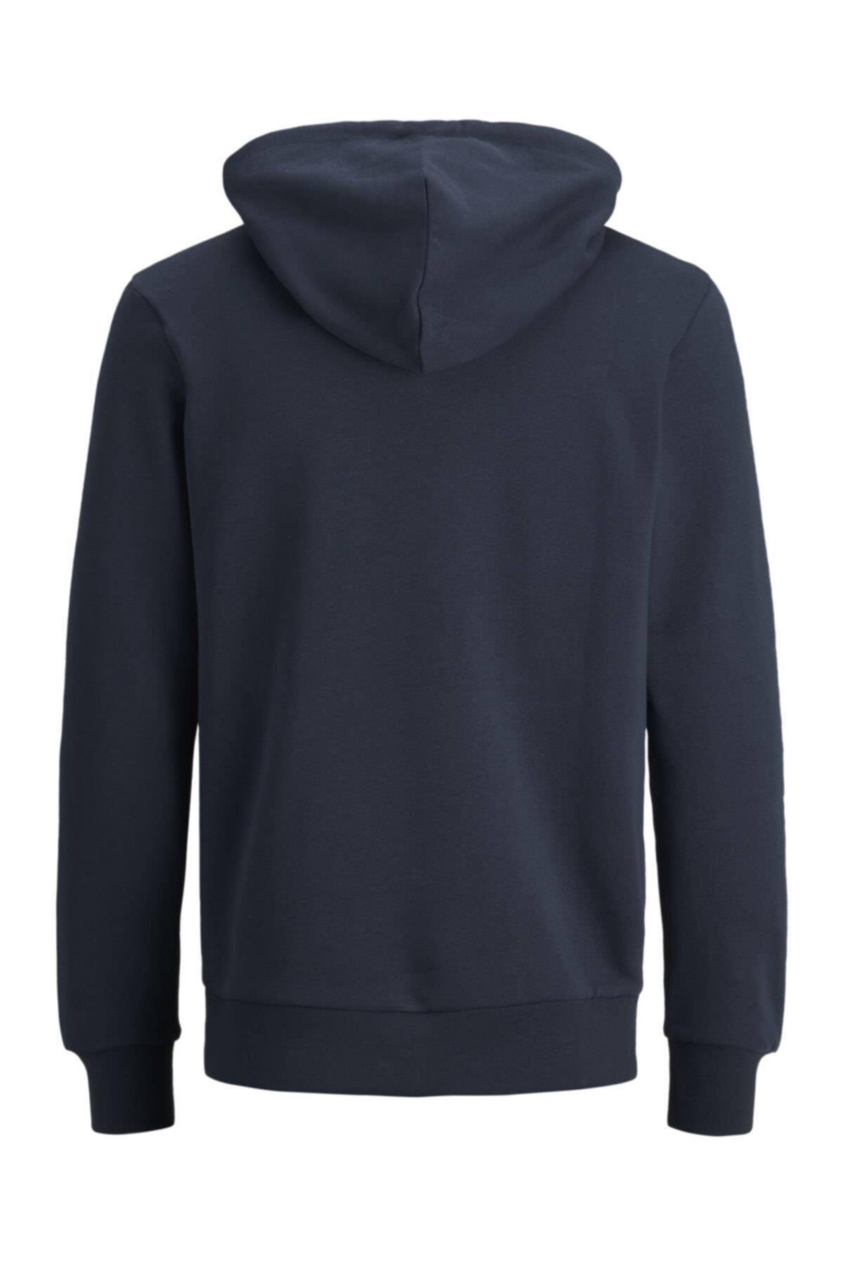 Jack & Jones Erkek Sweatshirt - Corp Logo Sweat Hood 12137054 - Jack & Jones - 12137054